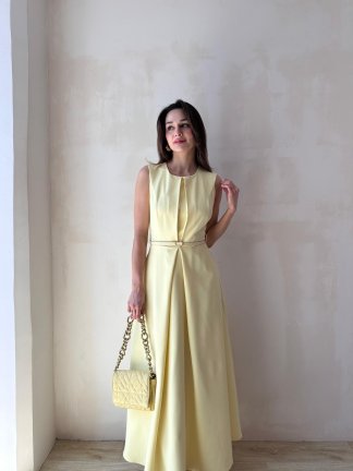 ADMİRE Maxi Elbise 7430 - Sarı 