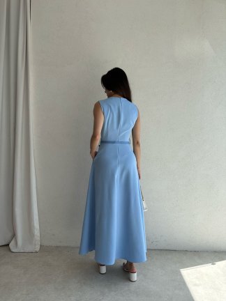 ADMİRE Maxi Elbise 7430 - Bebe Mavisi - 3