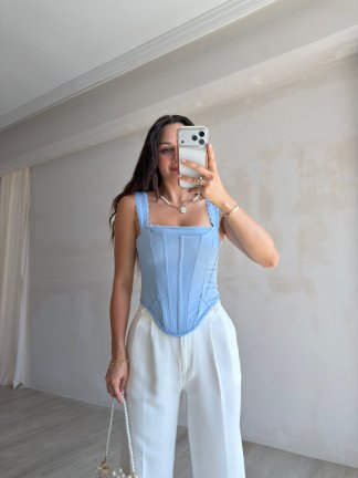 ADREY Korse Bluz 8949 - Bebe Mavisi - 2