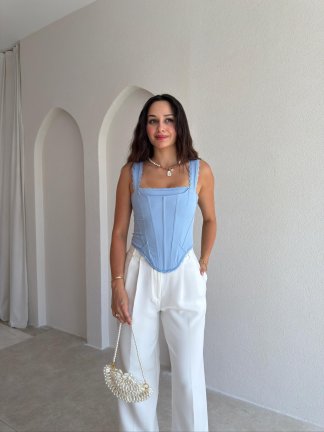 ADREY Korse Bluz 8949 - Bebe Mavisi 