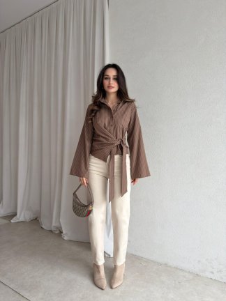 AJAX Gömlek 8866 - Kahverengi - 2