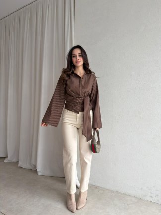 AJAX Gömlek 8866 - Acı Kahve - 2