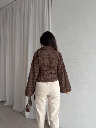 AJAX Gömlek 8866 - Acı Kahve - 4