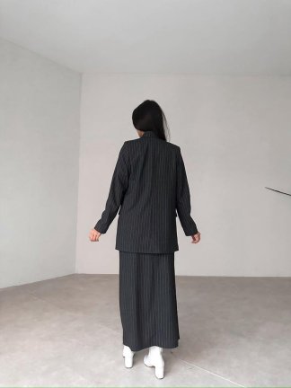 Aksesuar Detaylı SANTİAGO Takım 5632 - Füme - 4