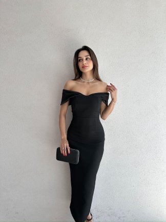 ALBERT Midi Elbise 2629 - Siyah - 1