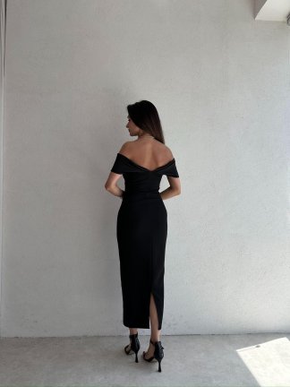 ALBERT Midi Elbise 2629 - Siyah - 4