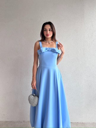 ALEDA Maxi Elbise 5089 - Mavi 