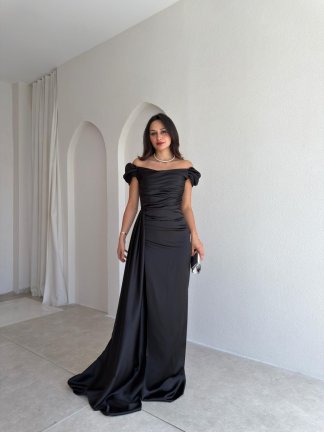 ALGORA Maxi Elbise 3046 - Siyah - 1