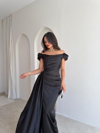 ALGORA Maxi Elbise 3046 - Siyah - 2