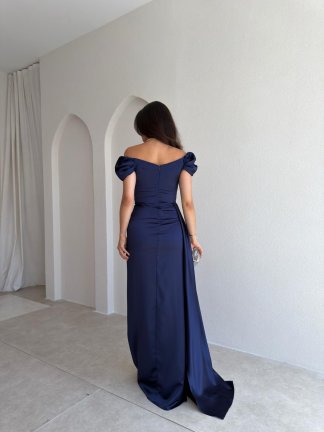 ALGORA Maxi Elbise 3046 - Lacivert - 3