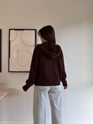 ALİCE Hırka 8489 - Acı Kahve - 3
