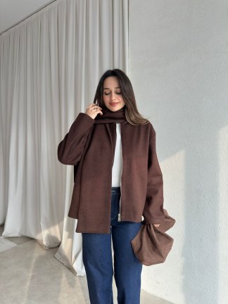 ALİNE Ceket 8463 - Acı Kahve 