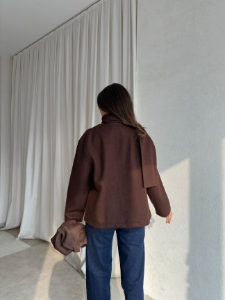 ALİNE Ceket 8463 - Acı Kahve - 4