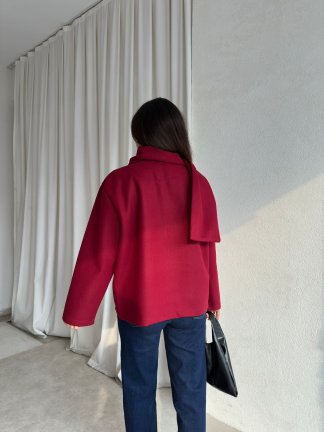 ALİNE Ceket 8463 - Bordo - 4