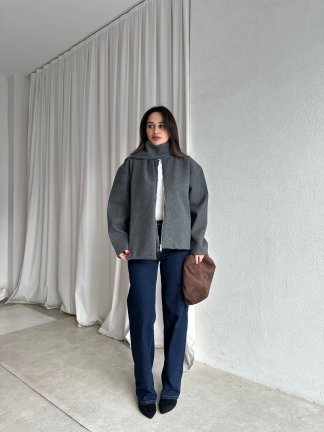 ALİNE Ceket 8463 - Füme - 3