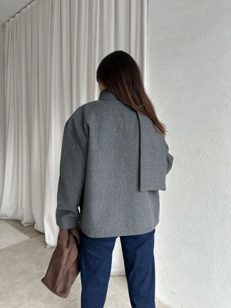 ALİNE Ceket 8463 - Füme - 4