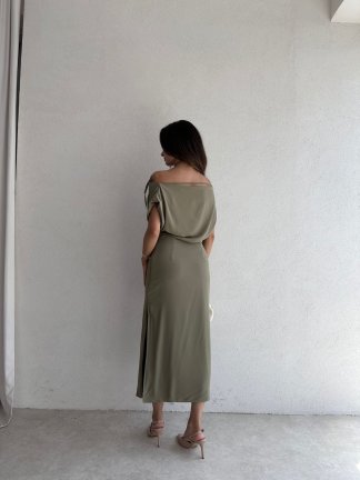 ALİX Midi Elbise 5039 - Yeşil - 3