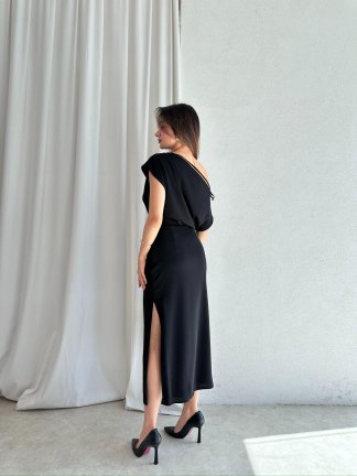 ALİX Midi Elbise 5039 - Siyah - 3