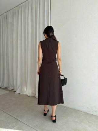 ALLERLİ Elbise 7894 - Acı Kahve - 3