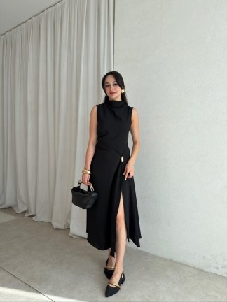 ALLERLİ Elbise 7894 - Siyah - 2