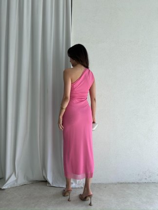 ALVAREZ Midi Elbise 8201 - Pembe - 4