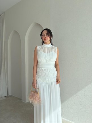 ALVİN Maxi Elbise 2013 - Beyaz - 2