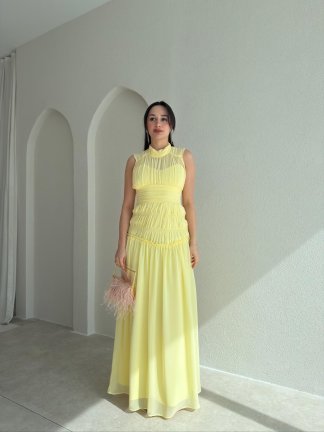 ALVİN Maxi Elbise 2013 - Sarı 