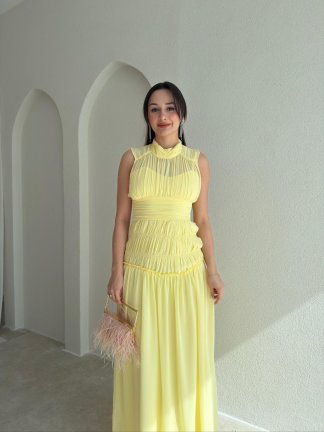 ALVİN Maxi Elbise 2013 - Sarı - 2