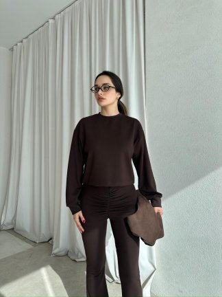 AMANDA Takım 8730 - Acı Kahve - 3