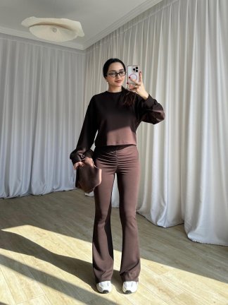 AMANDA Takım 8730 - Acı Kahve - 1