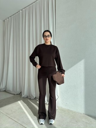 AMANDA Takım 8730 - Acı Kahve - 2