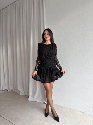 AMETİS Mini Elbise 3698 - Siyah - 2