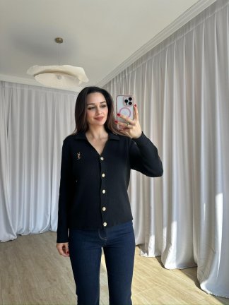 AMORE Triko Hırka 8801 - Siyah - 2