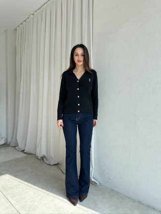 AMORE Triko Hırka 8801 - Siyah - 5