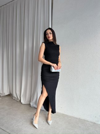 AMOUR Elbise 8798 - Siyah - 3