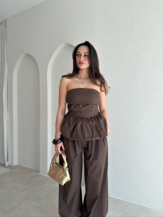 AMY Straplez Takım 8213 - Acı Kahve - 2