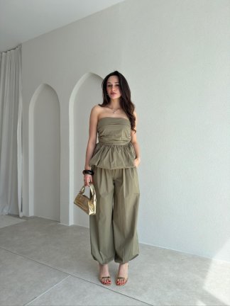 AMY Straplez Takım 8213 - Haki - 1