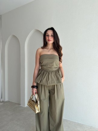 AMY Straplez Takım 8213 - Haki - 2