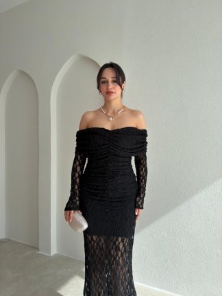 ANDERSON Maxi Elbise 8877 - Siyah - 3