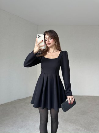 ANDROLA Mini Elbise 7060 - Siyah 