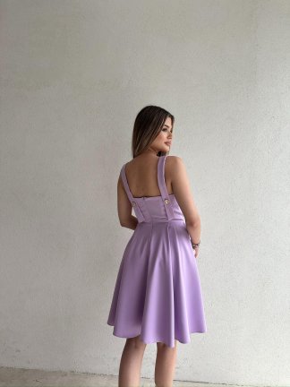 ANERY Mini Elbise 5091 - Lila - 3