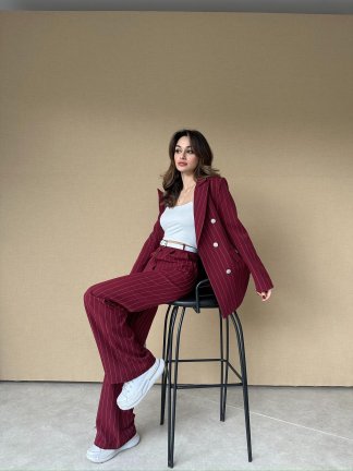 ANNALİSE Takım 2398 - Bordo - 8