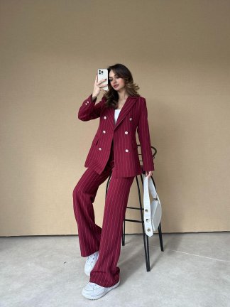 ANNALİSE Takım 2398 - Bordo - 6