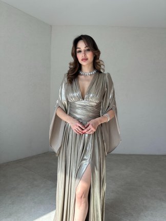 ARİA Maxi Elbise 8548 - Gold - 2