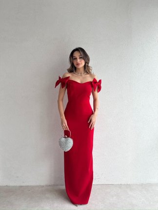 ARMİ Maxi Elbise 5051 - Kırmızı - 3