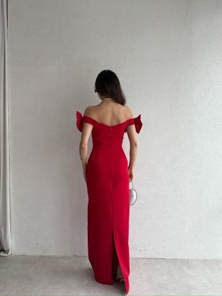 ARMİ Maxi Elbise 5051 - Kırmızı - 4