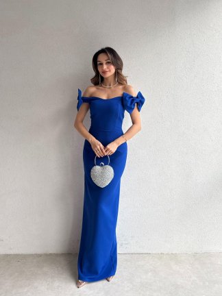 ARMİ Maxi Elbise 5051 - Saks Mavisi - 2