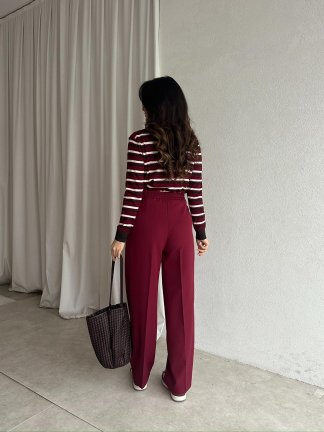 AROA Pantolon 2649 - Bordo - 4