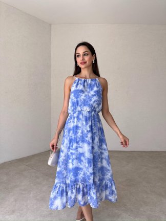 ARODE Midi Elbise 8732 - Lila - 1