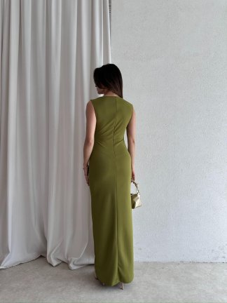 AROW Maxi Elbise 2784 - Yeşil - 3